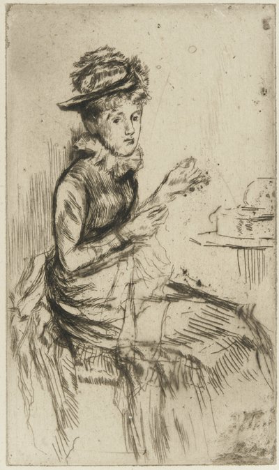 Tatting (possibly Lizzie Dawson), c.1873 by James Abbott McNeill Whistler